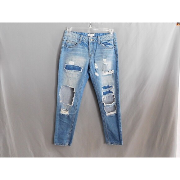 Cello Jeans Women's Distressed Blue Denim Juniors Jeans Size 3 - Picture 2 of 12